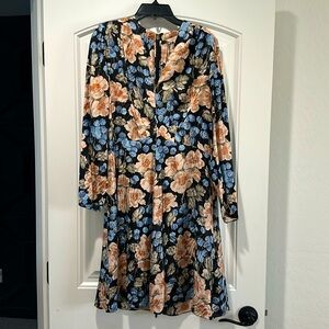 NWOT Rebecca Taylor floral silk dress size 10